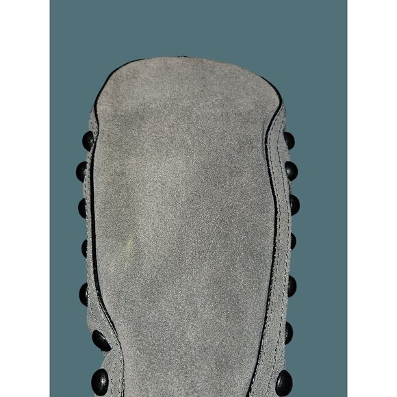 Loeffler Randall Gray Hobo Suede Black Studded Shoulder Crossbody Bag - Picture 3 of 16